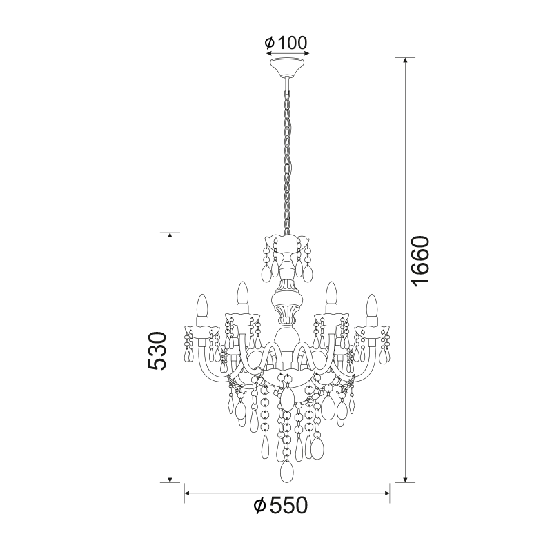 PENDANT 6X40W E14 ACRYLIC TRANSPARENT PEGASUS SF64026T PENDANT 6X40W E14 ACRYLIC TRANSPARENT PEGASUS SF64026T
