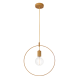PENDANT METAL 1XE27 WOOD SHADE CIRCLE Φ35cm TWIGGY V35181WD