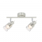 SPOT 2 Χ GU10 NICKEL CLEAR GLASS PLATINUM MC6562