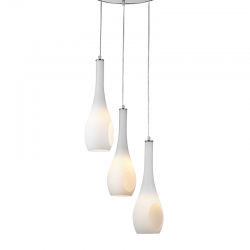 PENDANT 3ΧΕ14 GLASS WITH HOLE CAVE DLA5203A