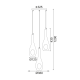 PENDANT 3ΧΕ14 GLASS WITH HOLE CAVE DLA5203A PENDANT 3ΧΕ14 GLASS WITH HOLE CAVE DLA5203A