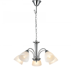 PENDANT CHROME METALIC 5ΧΕ14 BYRON DLX7395 PENDANT CHROME METALIC 5ΧΕ14 BYRON DLX7395