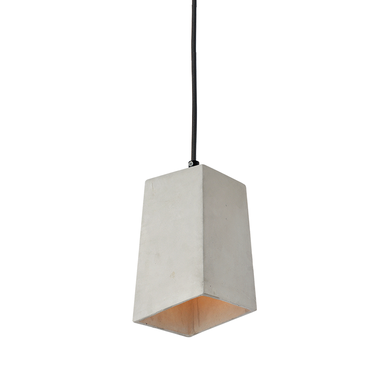 PENDANT 1XE27 CEMENT ASSYMETRIC 15,5Χ15,5ΧΗ120CM ELTON V35352