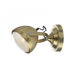 WALL MOUNTED LUMINAIRE 1XE14 METALLIC BRASS + GLASS COLOR antique brass Φ15,2×Η24,7CM HARLEY ML306131WBR WALL MOUNTED LUMINAIRE 1XE14 METALLIC BRASS + GLASS COLOR antique brass Φ15,2×Η24,7CM HARLEY ML306131WBR