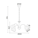 PENDANT METAL 3XE14 CHROME BYRON DLX7393 PENDANT METAL 3XE14 CHROME BYRON DLX7393