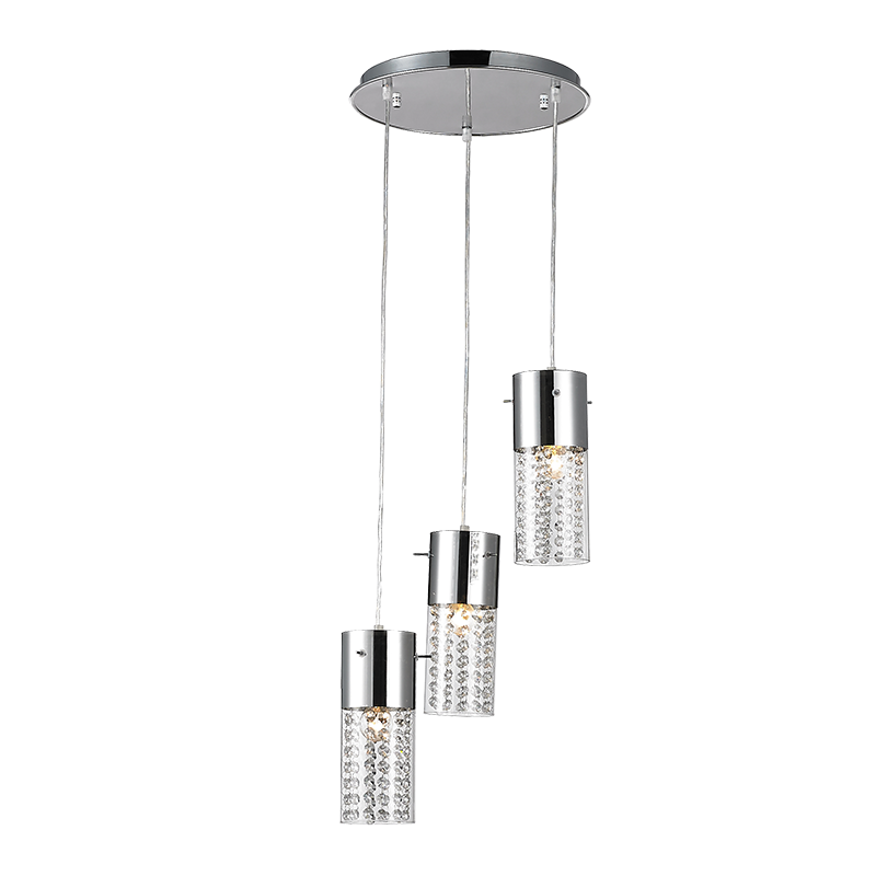 PENDANT CLEAR GLASS 3ΧΕ14 CRYSTALS MIA DLA6833 PENDANT CLEAR GLASS 3ΧΕ14 CRYSTALS MIA DLA6833