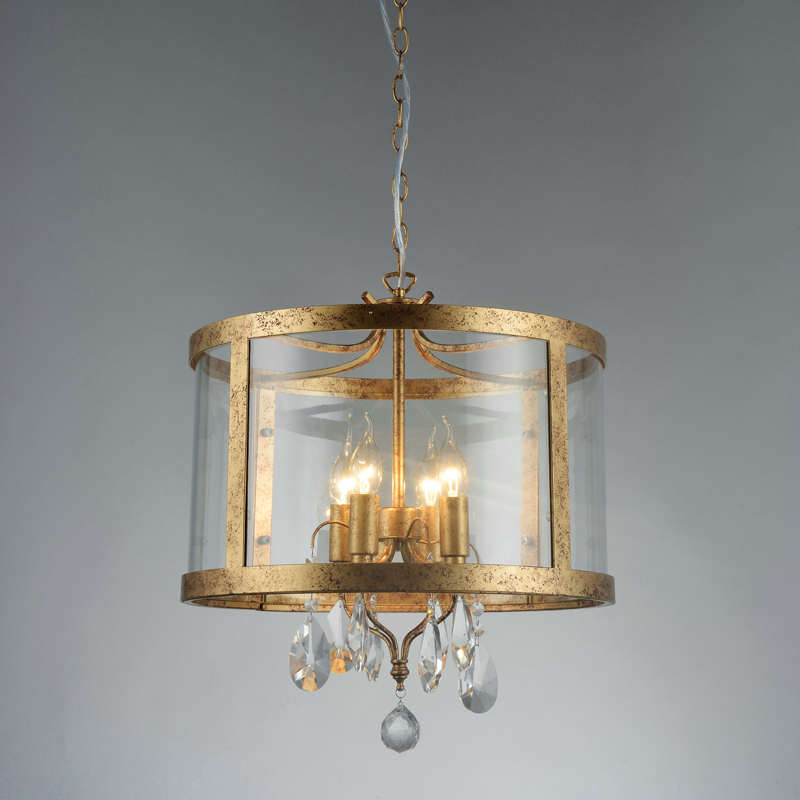 PENDANT 4XE14 METALLIC ANTIQUE/BRUSH+CRYSTAL+GLASS Φ45ΧΗ150CM RONNIE AD80375 PENDANT 4XE14 METALLIC ANTIQUE/BRUSH+CRYSTAL+GLASS Φ45ΧΗ150CM RONNIE AD80375