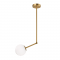 PENDANT 1XE27 METAL + OPAL GLASS Φ15ΧΗ80CM THETIS V260501P