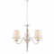 PENDANT 3XE14 METAL PATINE WHITE/BLACK+SHADE Φ57ΧΗ103CM KARPATHIA DL9503PWB