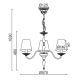 PENDANT 3XE14 METAL PATINE WHITE/BLACK+SHADE Φ57ΧΗ103CM KARPATHIA DL9503PWB PENDANT 3XE14 METAL PATINE WHITE/BLACK+SHADE Φ57ΧΗ103CM KARPATHIA DL9503PWB