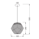 PENDANT METAL CHROME STAINLESS UNIT Φ32XH120CM MOROCCO V35029CH PENDANT METAL CHROME STAINLESS UNIT Φ32XH120CM MOROCCO V35029CH