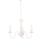 PENDANT 3XE14 METAL WHITE Φ49,5ΧΗ89,5CM KNOSSOS DLA12013PW