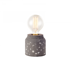 TABLE LAMP 1XE27 BLACK CEMENT-GRAVEL Φ10ΧΗ10CM BELFAST V35152BW
