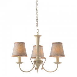 SUSPEND LIGHT 3XE14 PATINA- GREY SHADE D54cm AVIGNON DL8313