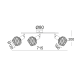 SPOT 3XE14 BRONZE GRID ALADDIN MC15613C SPOT 3XE14 BRONZE GRID ALADDIN MC15613C
