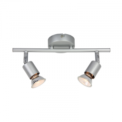 SPT 2Χ GU10 SILVER COLOR TRINITY MC634SL2 SPT 2Χ GU10 SILVER COLOR TRINITY MC634SL2