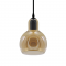 PENDANT AMBER GLASS E27 D17cm 1X40W BLOOM V292851PAM