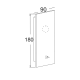 LUMINAIRE BASE 1XE27 (WITHOUT SHADE) CHROME METAL WITH SWITCH PYTHON OD5610BS LUMINAIRE BASE 1XE27 (WITHOUT SHADE) CHROME METAL WITH SWITCH PYTHON OD5610BS