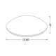 WALL MOUNTED/CEILING 3XE27 WHITE ACRYLIC Φ43ΧΗ9,7CM VEGAS DLA260L