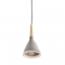 PENDANT 1XE27 CEMENT+WOOD+RESIN Φ17,5ΧΗ120CM PLASMA V35142