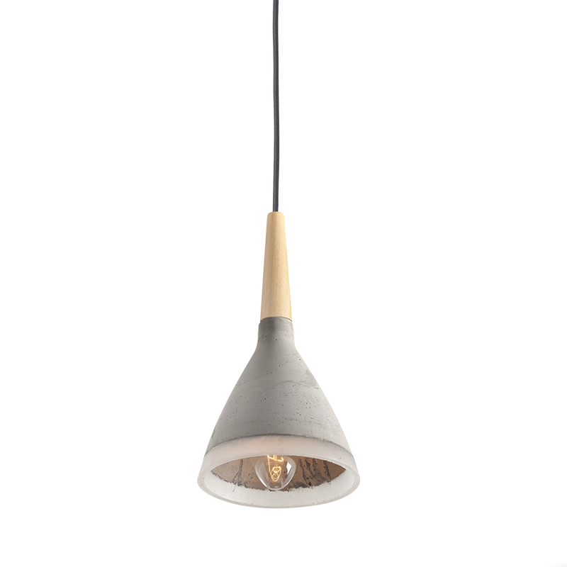 PENDANT 1XE27 CEMENT+WOOD+RESIN Φ17,5ΧΗ120CM PLASMA V35142 PENDANT 1XE27 CEMENT+WOOD+RESIN Φ17,5ΧΗ120CM PLASMA V35142