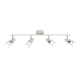 SPOT 4 Χ GU10 NICKEL CLEAR GLASS PLATINUM MC6564 SPOT 4 Χ GU10 NICKEL CLEAR GLASS PLATINUM MC6564