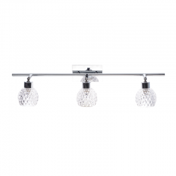 WALL LAMP 3ΧG9 GLASS+CHROME OSTRAVA AD757143 WALL LAMP 3ΧG9 GLASS+CHROME OSTRAVA AD757143