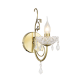 WALL MOUNTED 1XE14 METAL GOLD BRONZE+CRYSTAL 12Χ27ΧΗ37CM FABERGE DLA12151W WALL MOUNTED 1XE14 METAL GOLD BRONZE+CRYSTAL 12Χ27ΧΗ37CM FABERGE DLA12151W