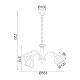 PENDANT BRONZE METALLIC 3XE14 BYRON DLX7393BR PENDANT BRONZE METALLIC 3XE14 BYRON DLX7393BR