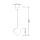 PENDANT 1XE27 METAL CHROME Φ20CM HOSTA V36037CH PENDANT 1XE27 METAL CHROME Φ20CM HOSTA V36037CH