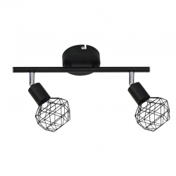 SPOT 2XE14 BLACK GRID ALADDIN MC15612B SPOT 2XE14 BLACK GRID ALADDIN MC15612B