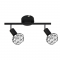 SPOT 2XE14 BLACK GRID ALADDIN MC15612B