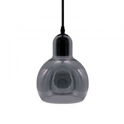PENDANT GREY GLASS E27 D17cm 1X40W BLOOM V292851PGY PENDANT GREY GLASS E27 D17cm 1X40W BLOOM V292851PGY