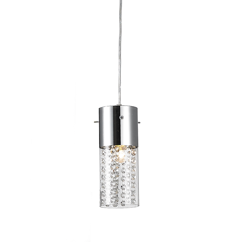 PENDANT CLEAR GLASS+CRYSTALS D11CM 1ΧΕ14 MIA DLA6831 PENDANT CLEAR GLASS+CRYSTALS D11CM 1ΧΕ14 MIA DLA6831