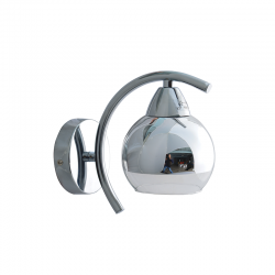 WALL LAMP 1ΧE27 CHROME-GLASS 1ΧE27 ALIEN TNK81444CR1W WALL LAMP 1ΧE27 CHROME-GLASS 1ΧE27 ALIEN TNK81444CR1W