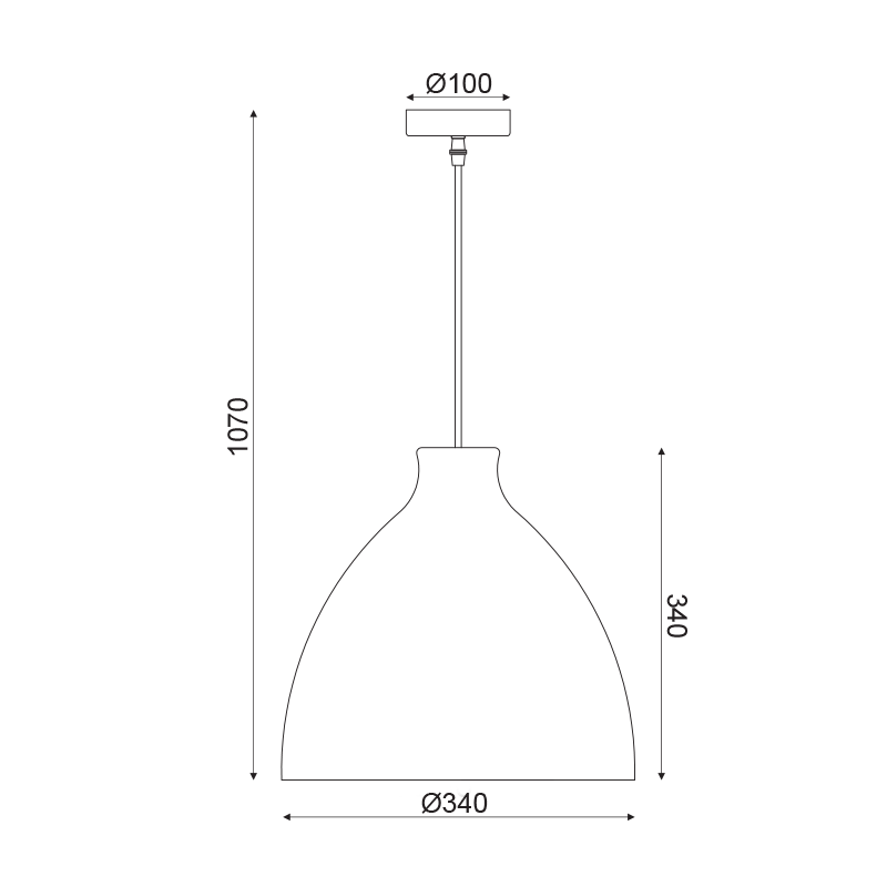 PENDANT LUMINAIRE 1XE27 BROWN CANE COLOR  brown rattan Φ34×Η107CM OIA ML1013011B