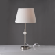 TABLE LUMINAIRE 1XE27 METALLIC NIKEL + WHITE SHADE, COLOR brushed nickel Φ36×Η62CM MALLORCA ML306421TS TABLE LUMINAIRE 1XE27 METALLIC NIKEL + WHITE SHADE, COLOR brushed nickel Φ36×Η62CM MALLORCA ML306421TS