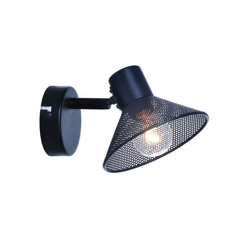WALL MOUNTED 1ΧΕ14 PALOMA BLACK METAL 16X13X9CM TNK2831SB WALL MOUNTED 1ΧΕ14 PALOMA BLACK METAL 16X13X9CM TNK2831SB