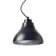 PHASING OUT GLASS BLACK MAT-SILVER D22 x H16 cm E27 BERGAMO 1039A714