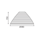 PHASING OUT GLASS WHITE MAT OUTSIDE- SILVER INSIDE Φ39ΧΗ15CM FOR E27 TOKYO 2390039WS PHASING OUT GLASS WHITE MAT OUTSIDE- SILVER INSIDE Φ39ΧΗ15CM FOR E27 TOKYO 2390039WS