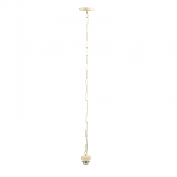 PHASING OUT PENDANT 1XE27 METAL CREM+CHAIN Η100CM 2600CM