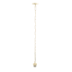 PHASING OUT PENDANT 1XE27 METAL CREM+CHAIN Η100CM 2600CM