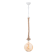 PHASING OUT PENDANT 1XE27 METAL WHITE+ SINGLE BRAIDED ROPE+CHAIN Η100CM 50WRC PHASING OUT PENDANT 1XE27 METAL WHITE+ SINGLE BRAIDED ROPE+CHAIN Η100CM 50WRC