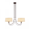 PHASING OUT PENDANT 3ΧΕ27 METALLIC BROWN+BEIGE SHADE 86Χ30XH150CM POIROT AD80332P