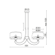 PHASING OUT PENDANT 3ΧΕ27 METALLIC BROWN+BEIGE SHADE 86Χ30XH150CM POIROT AD80332P