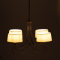 PHASING OUT PENDANT 4ΧΕ27 METALLIC BROWN+BEIGE SHADE Φ62XH150CM POIROT AD80334P