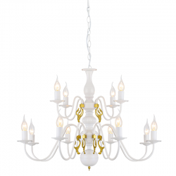 PHASING OUT PENDANT 12XE14 METAL PATINΑ GOLD Φ78ΧH160CM VELVET DLA120012P PHASING OUT PENDANT 12XE14 METAL PATINΑ GOLD Φ78ΧH160CM VELVET DLA120012P