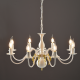 PHASING OUT PENDANT 8XE14 METAL PATINΑ GOLD Φ69ΧH120CM VELVET DLA12008P