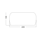 PHASING OUT WALL MOUNTED CRYSTAL- GLASS 2ΧG9 YVONNE FW5041