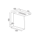 PHASING OUT WALL MOUNTED BLACK LED UPSIDE TETRIS 4W 230V 3000K 30000hrs 10Χ101Χ10CM TETRIS L36291BK